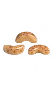 Les perles par Puca® Arcos beads Opaque beige bronze 13010/15496